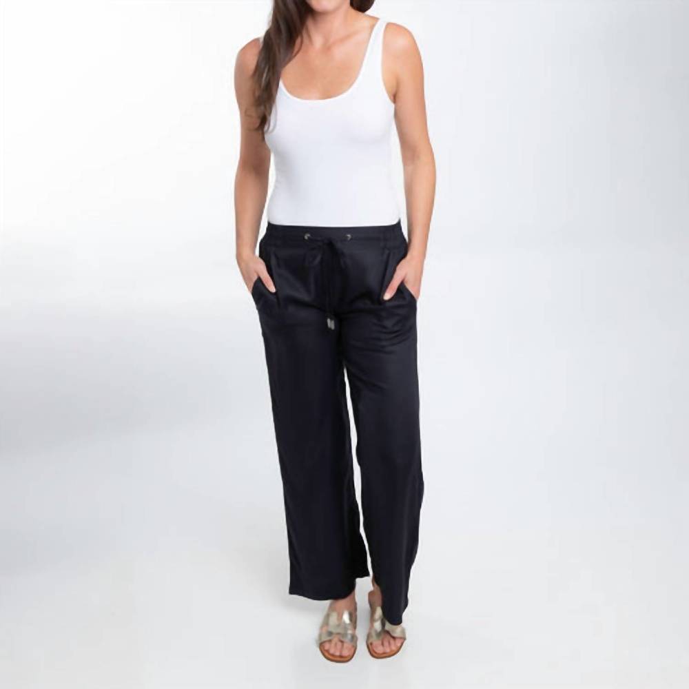 NEW HOWARD'S casey wide leg pant in jet black